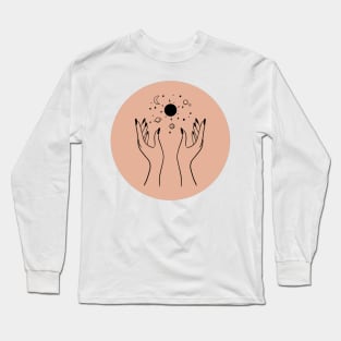 Manifest the Universe Line Art Long Sleeve T-Shirt